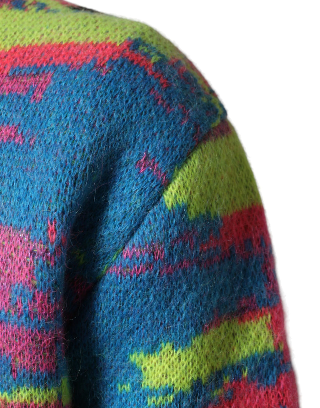 Pull homme Dolce & Gabbana à col ras du cou multicolore, pull-over en maille avec motifs colorés.