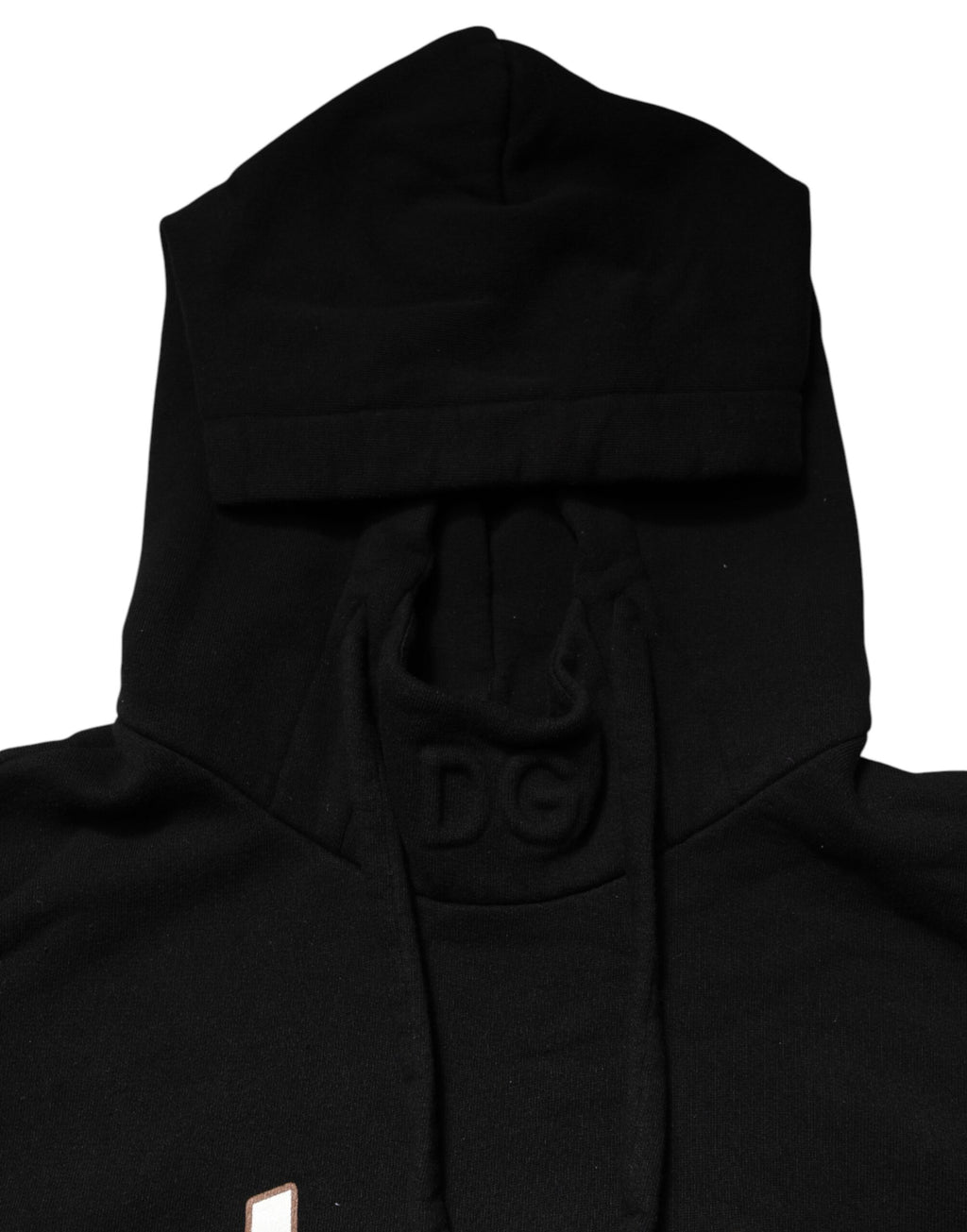Sweat à capuche en coton noir Dolce & Gabbana LOVE, pull décontracté avec logo visible, style moderne et confortable.