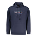 Sweat à capuche en coton bleu pour homme de Tommy Hilfiger, avec logo discret sur la poitrine.