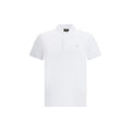Chemise polo blanche en coton de la marque Fendi, col classique et logo discret sur la poitrine.