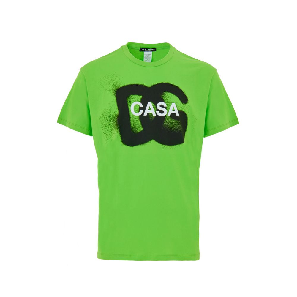 Vêtements de sport en coton vert Dolce & Gabbana, style décontracté et confortable pour le sport ou la détente.