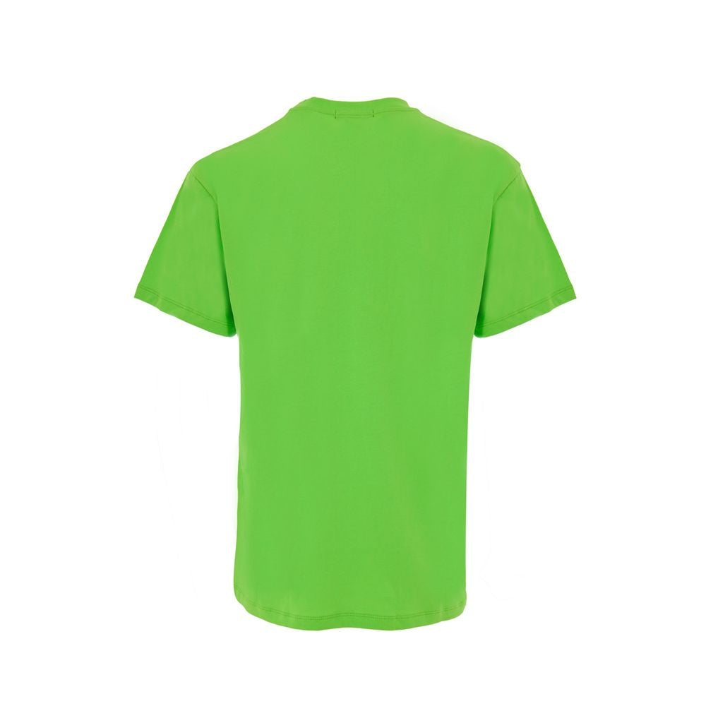 Vêtements de sport en coton vert de Dolce & Gabbana, t-shirt ou sweat pour homme ou femme, avec logo de la marque visible.