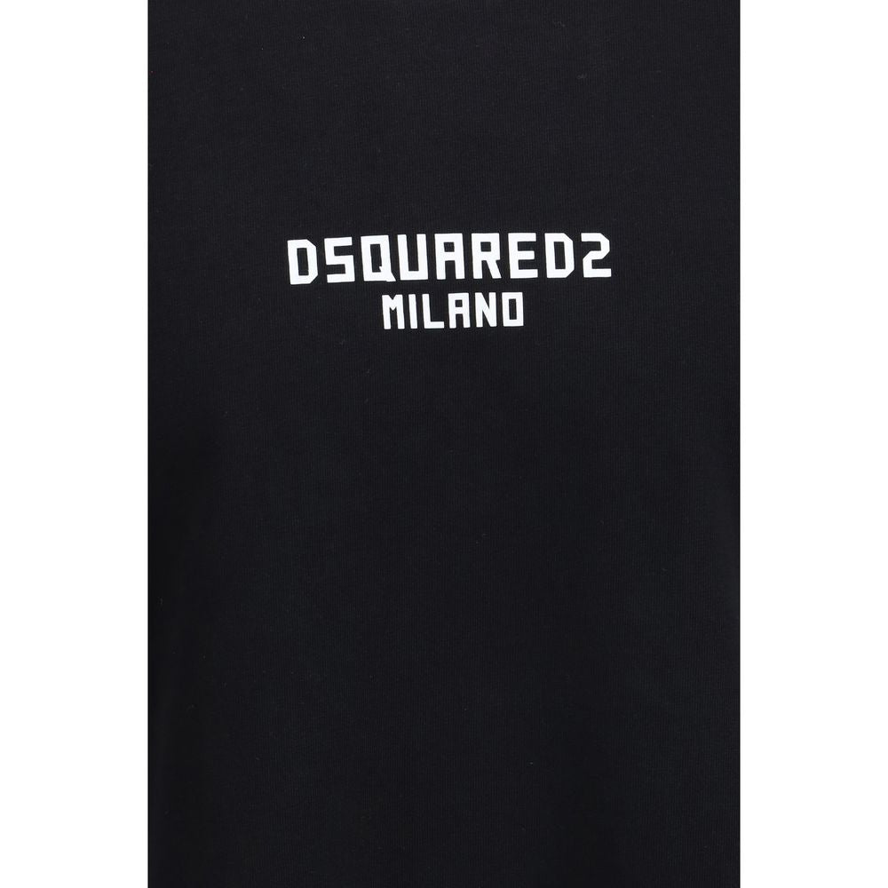 Vêtements de sport en coton noir de Dsquared², featuring un design décontracté et confortable pour l'entraînement ou le quotidien.