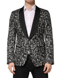 Veste blazer en soie noire Dolce & Gabbana Jazz Club à un seul bouton, style élégant et sophistiqué.