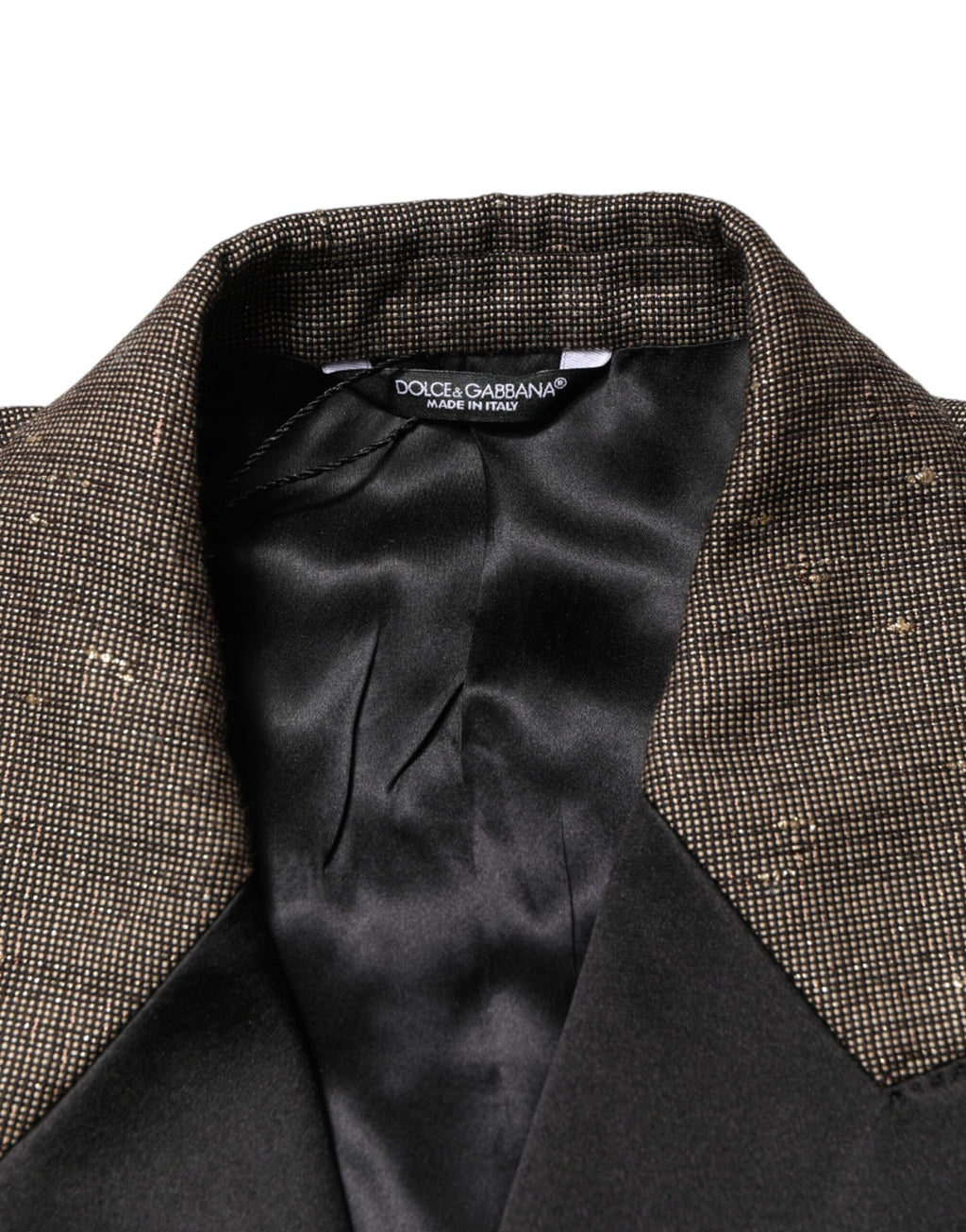 Veste blazer gris Dolce & Gabbana à double boutonnage avec deux boutons et coupe élégante.