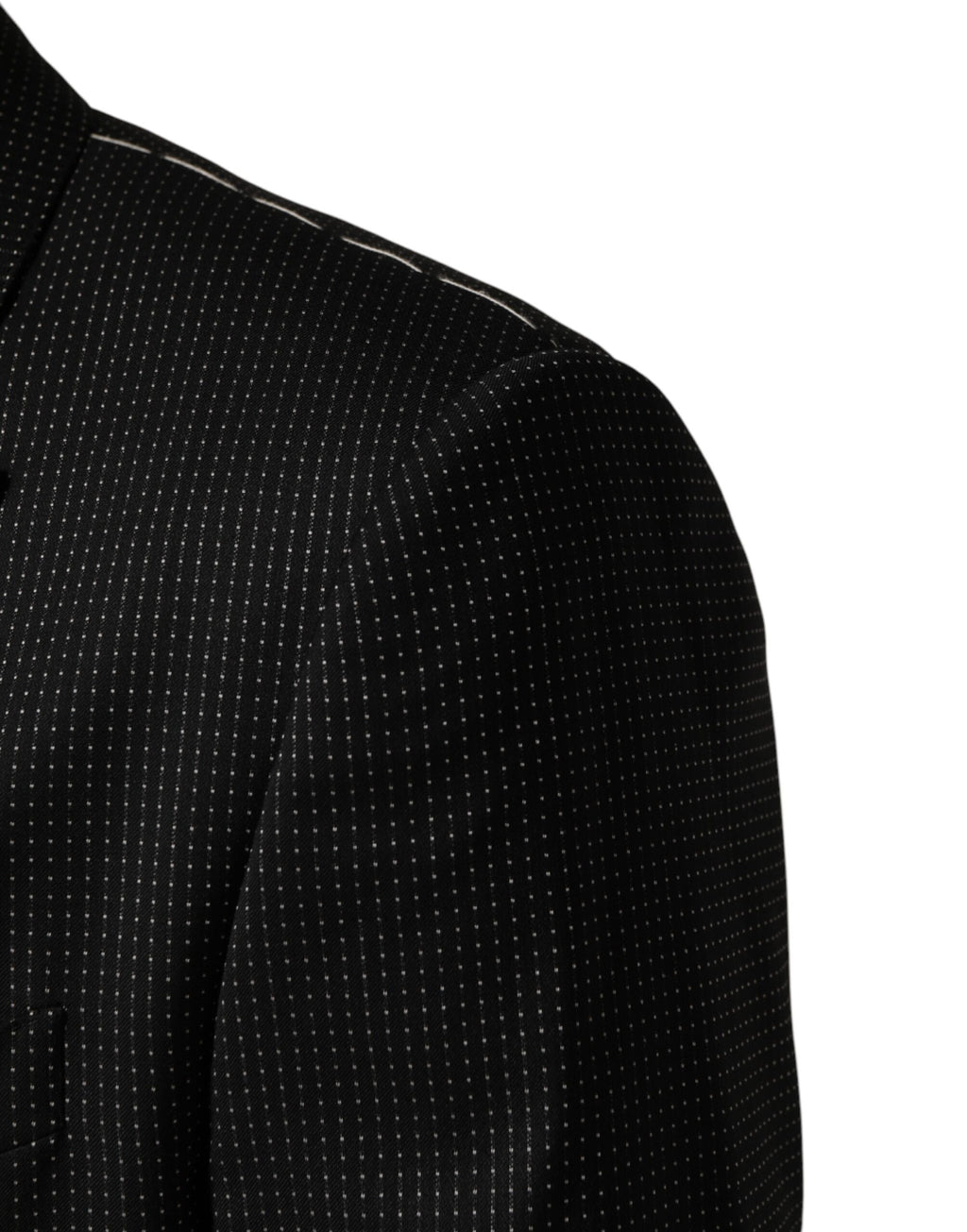 Veste blazer noire à un bouton Dolce & Gabbana, coupe élégante et classique, vue de face sur fond neutre.