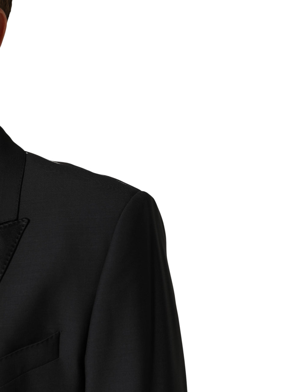 Veste blazer noire à un bouton Dolce & Gabbana MARTINI, coupe simple et élégante, en tissu de haute qualité.