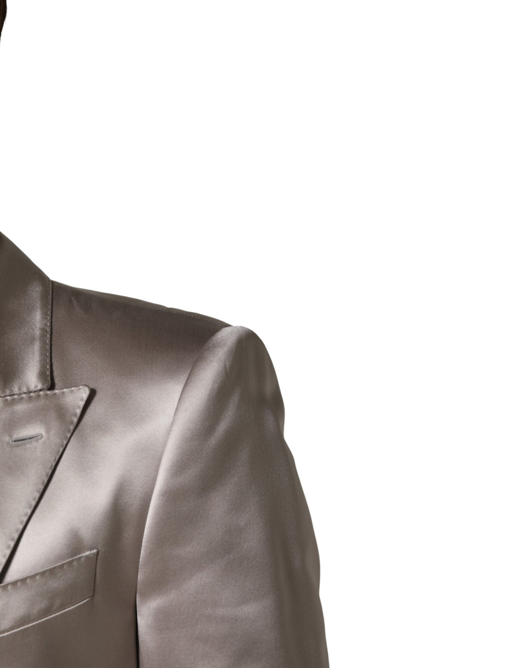 Veste blazer noire en soie Dolce & Gabbana Sicilia à boutonnière simple, élégante et sophistiquée.