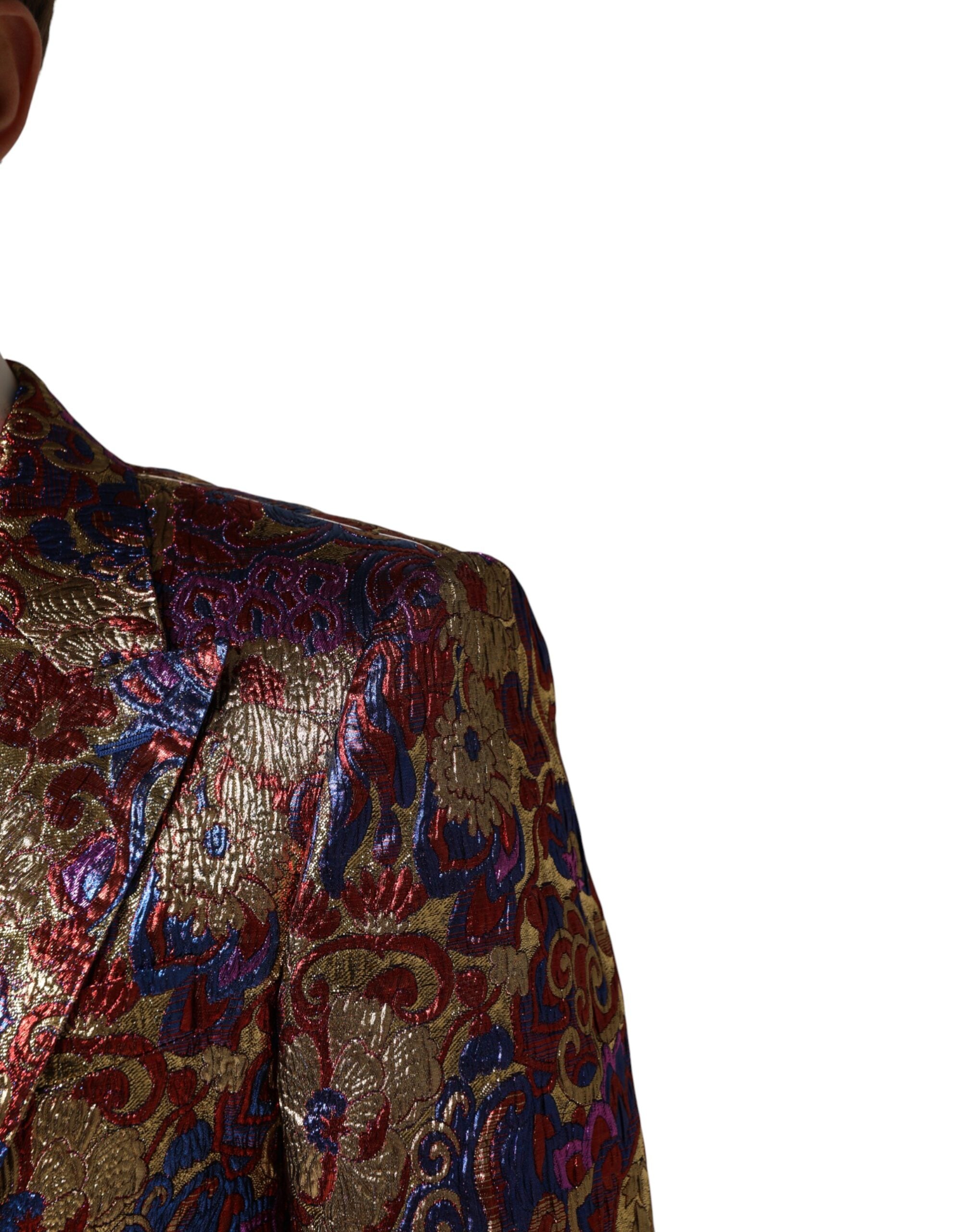 Dolce & Gabbana Mehrfarbiger Jacquard Einreihiger Blazer