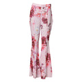 Pantalon fluide rose à fleurs Guess by Marciano, taille haute évasée, style élégant et tendance, en tissu léger.