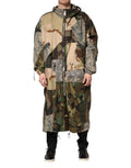 Imperméable à capuche Dolce & Gabbana multicolore camouflage avec motif de pluie, style tendance et protection contre la pluie