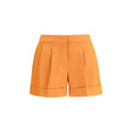 Shorts bermuda en laine orange Fendi avec motif Aries, style élégant et confortable, pour un look sophistiqué.