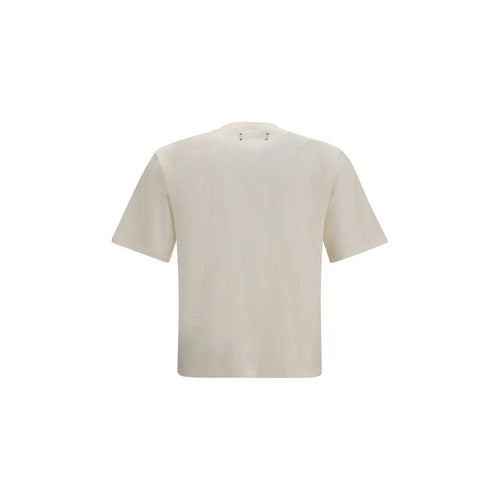 T-shirt amiri beige en coton crème manches courtes design minimaliste simple