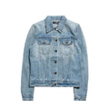 Veste en denim bleu clair amiri en coton avec boutons classiques et poches poitrine
