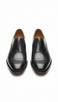 Richelieus en veau glacé poli La Luxence, chaussures élégantes en cuir brillant, vue de face sur fond neutre.
