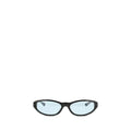 Balenciaga lunettes de soleil noires en acetate avec verres teintés bleu clair