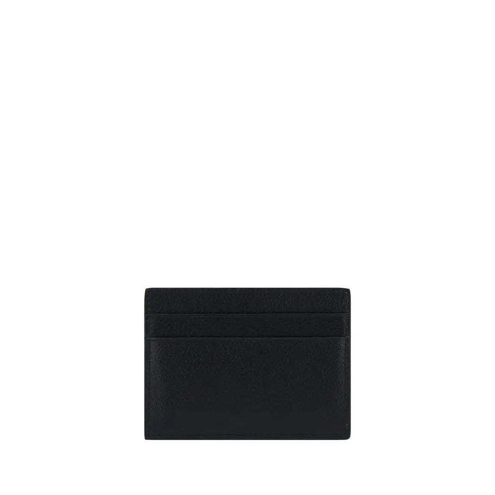 Balenciaga portefeuille bos taurus noir en cuir de veau avec texture subtile et design minimaliste