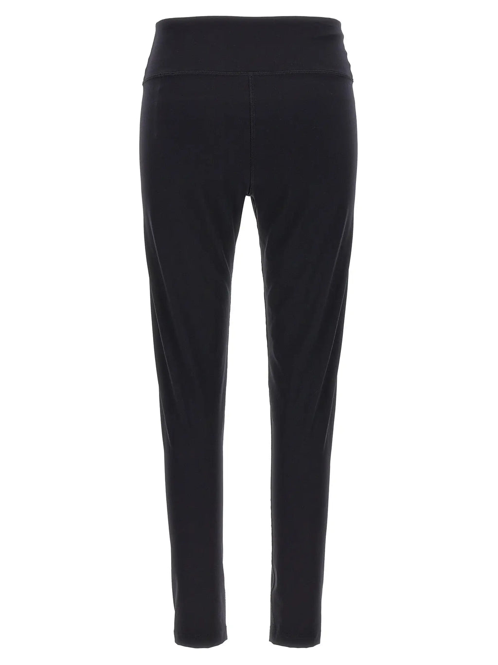 Leggings balenciaga noirs taille haute en polyamide avec tissu lisse extensible et coupe ajustée