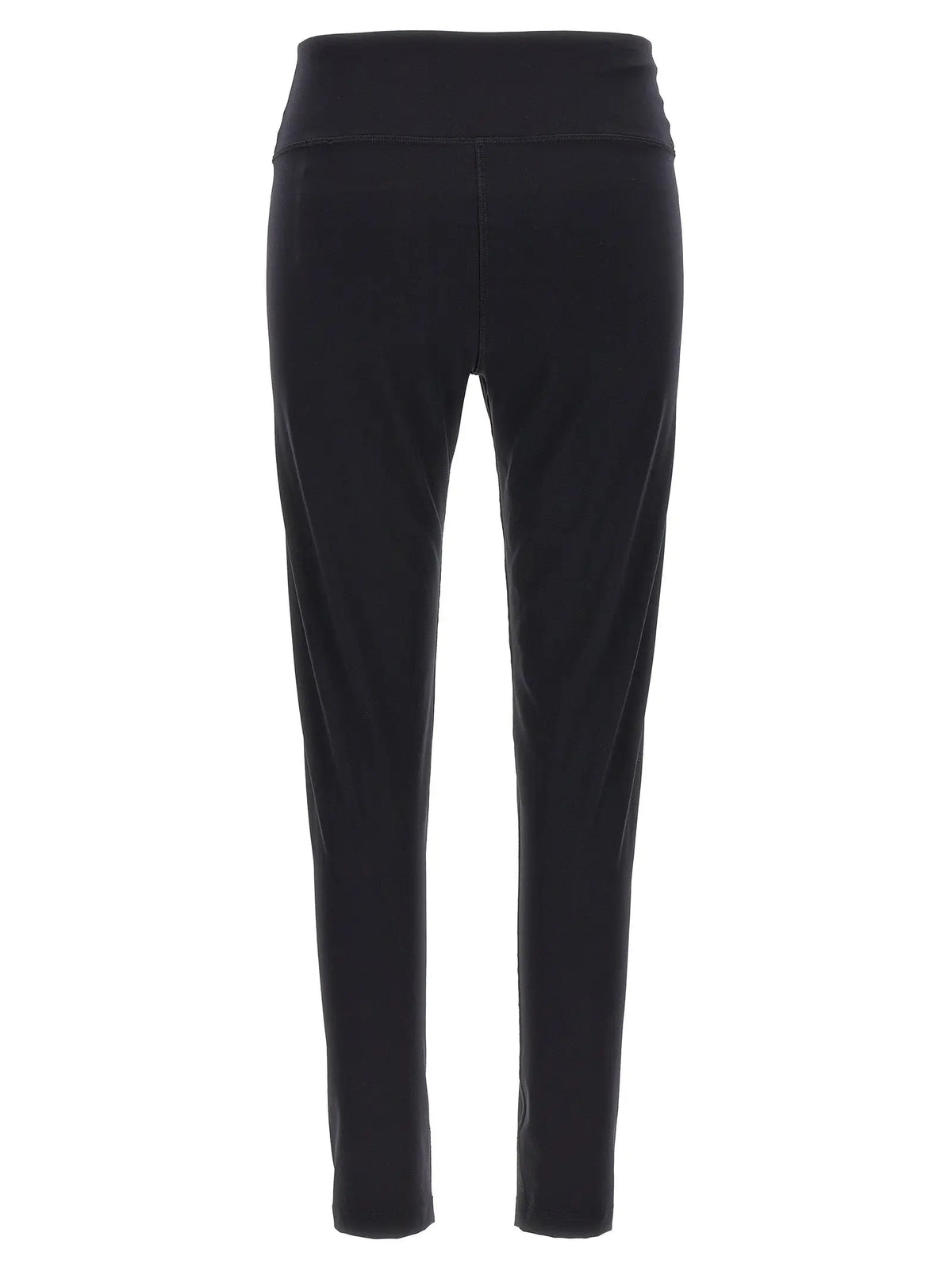 Leggings balenciaga noirs taille haute en polyamide avec tissu lisse extensible et coupe ajustée