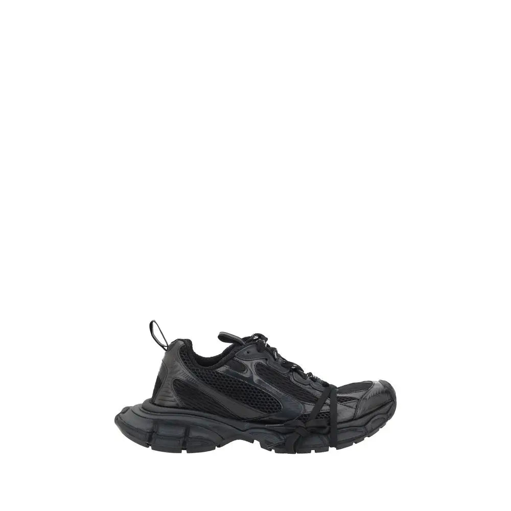 Baskets balenciaga black polyethylene noires avec semelle épaisse et détails en mesh pour usage sportif