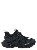 Baskets balenciaga noires en polyéthylène avec design chunky superposé et accents en mesh