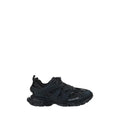 Baskets balenciaga noires triple s avec semelle sculptée et dessus en mesh et cuir polyethylene athletic