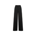 Pantalon flare en laine noir balenciaga taille haute coupe large au design minimaliste élégant