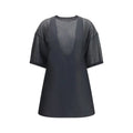 Top en maille noire transparente à coupe décontractée et manches courtes balenciaga en laine oves aries