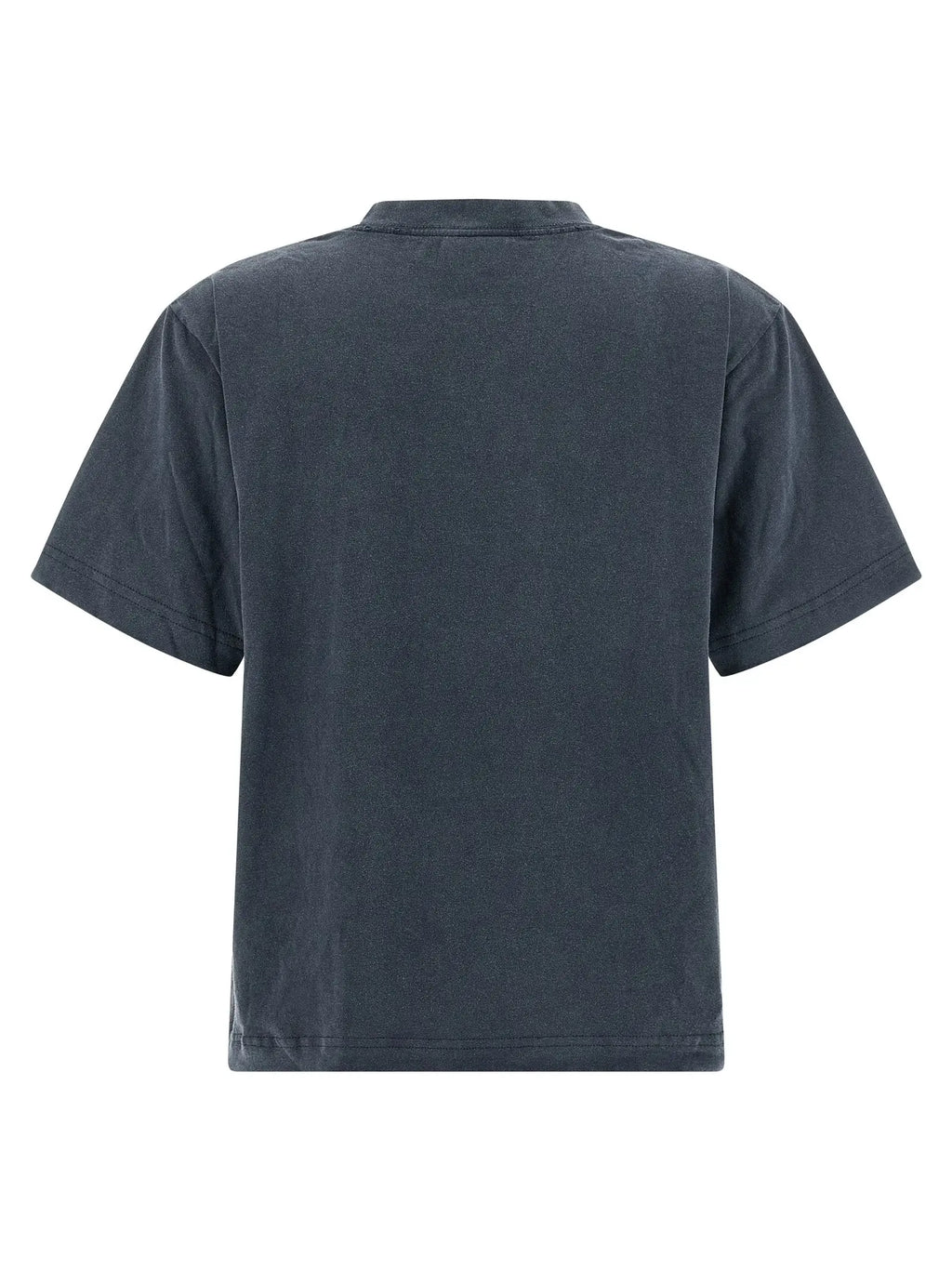 T-shirt balenciaga blue en coton bleu légèrement délavé avec coupe décontractée et manches courtes