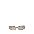 Lunettes de soleil balenciaga en acétate gris avec verres dégradés marron de style œil de chat