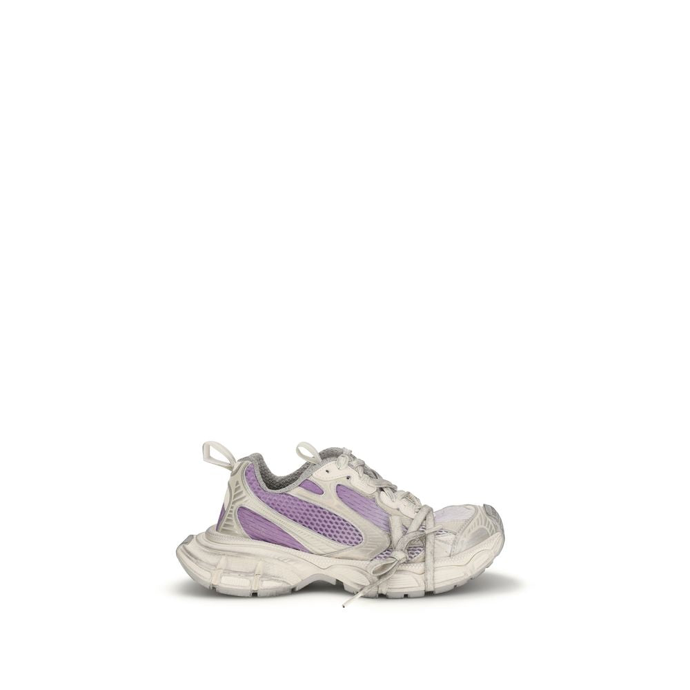 Chaussures de sport Balenciaga multicolores en polyéthylène, sneakers athlétiques modernes et colorés, vues de face.