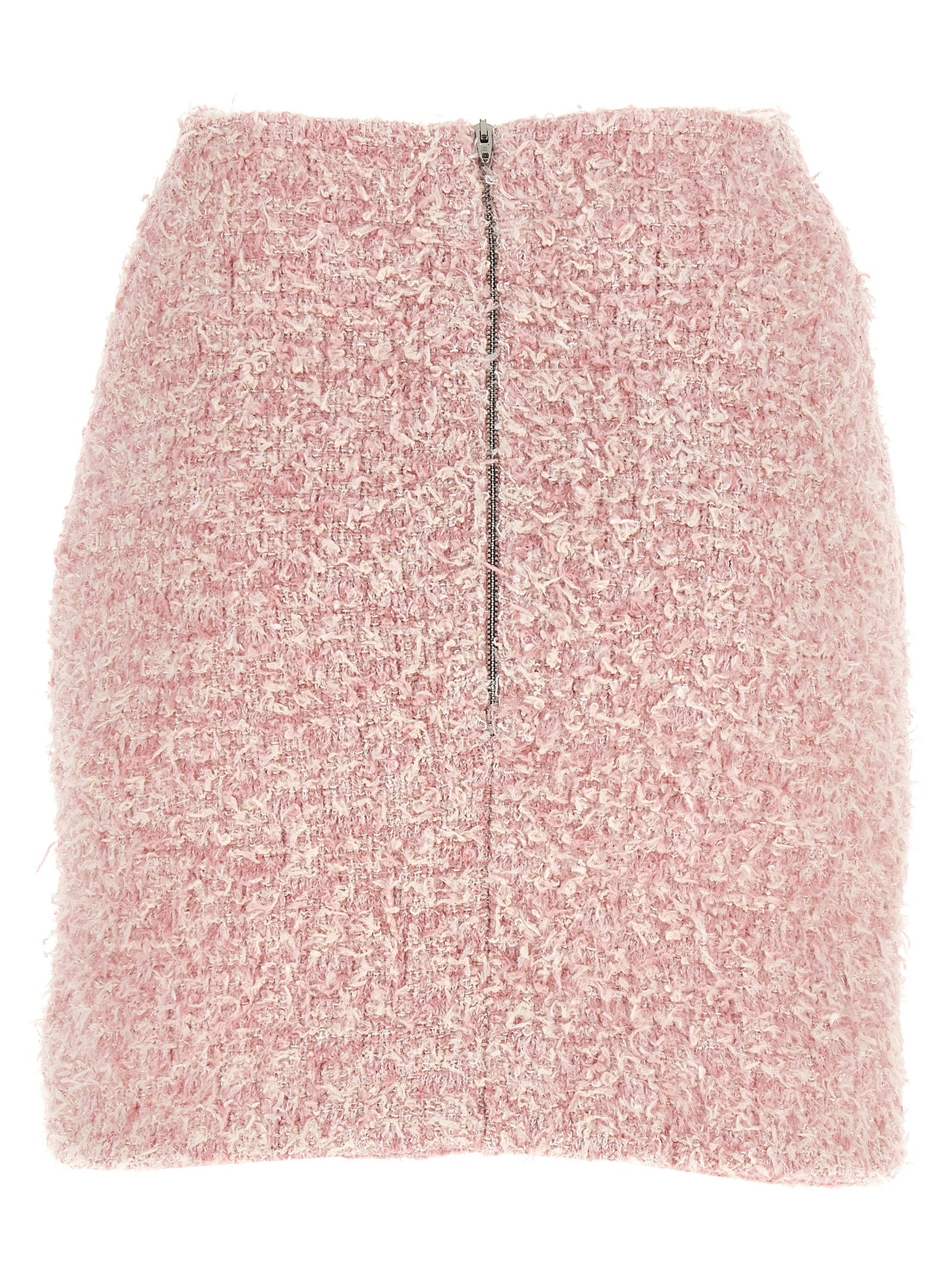 Jupe longue en coton multicolore de Balenciaga, avec un design moderne et élégant, visible avec des motifs vibrants et une coupe fluide.