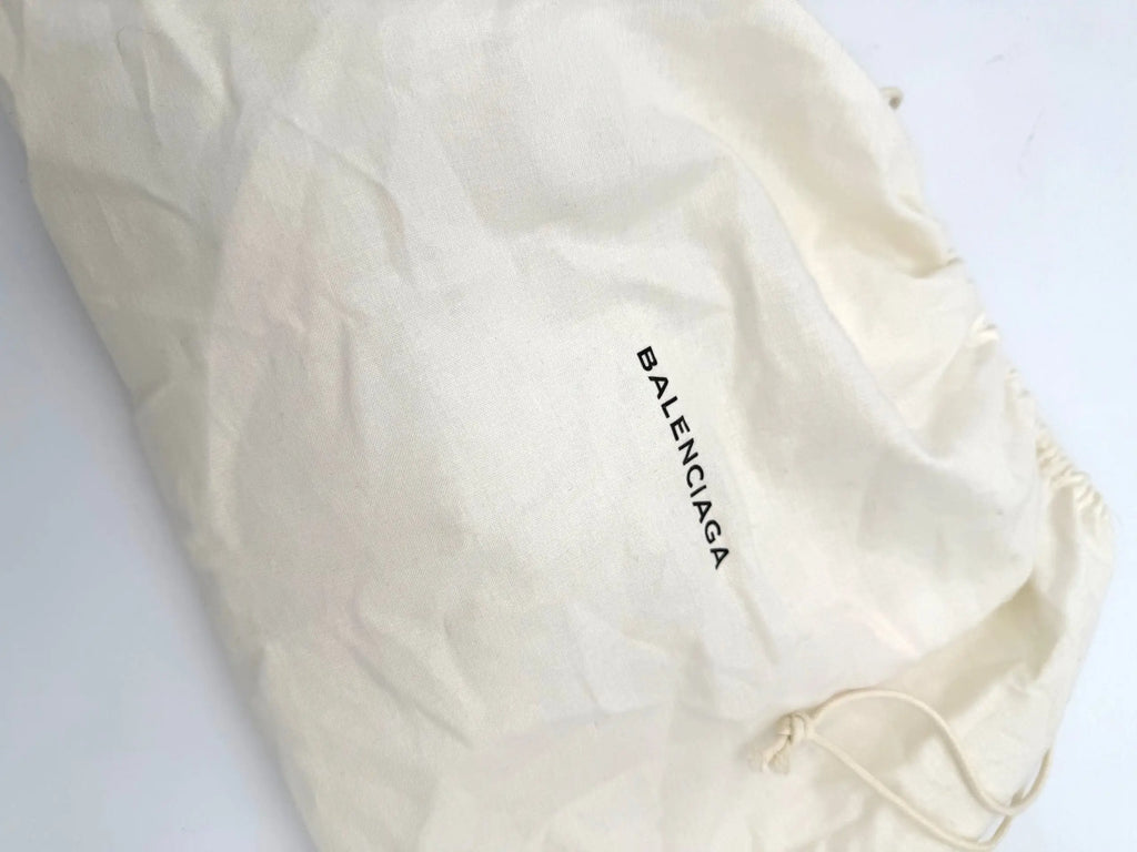 Sac en coton crème à cordon avec logo balenciaga noir pour pouch bleu balenciaga le cagole