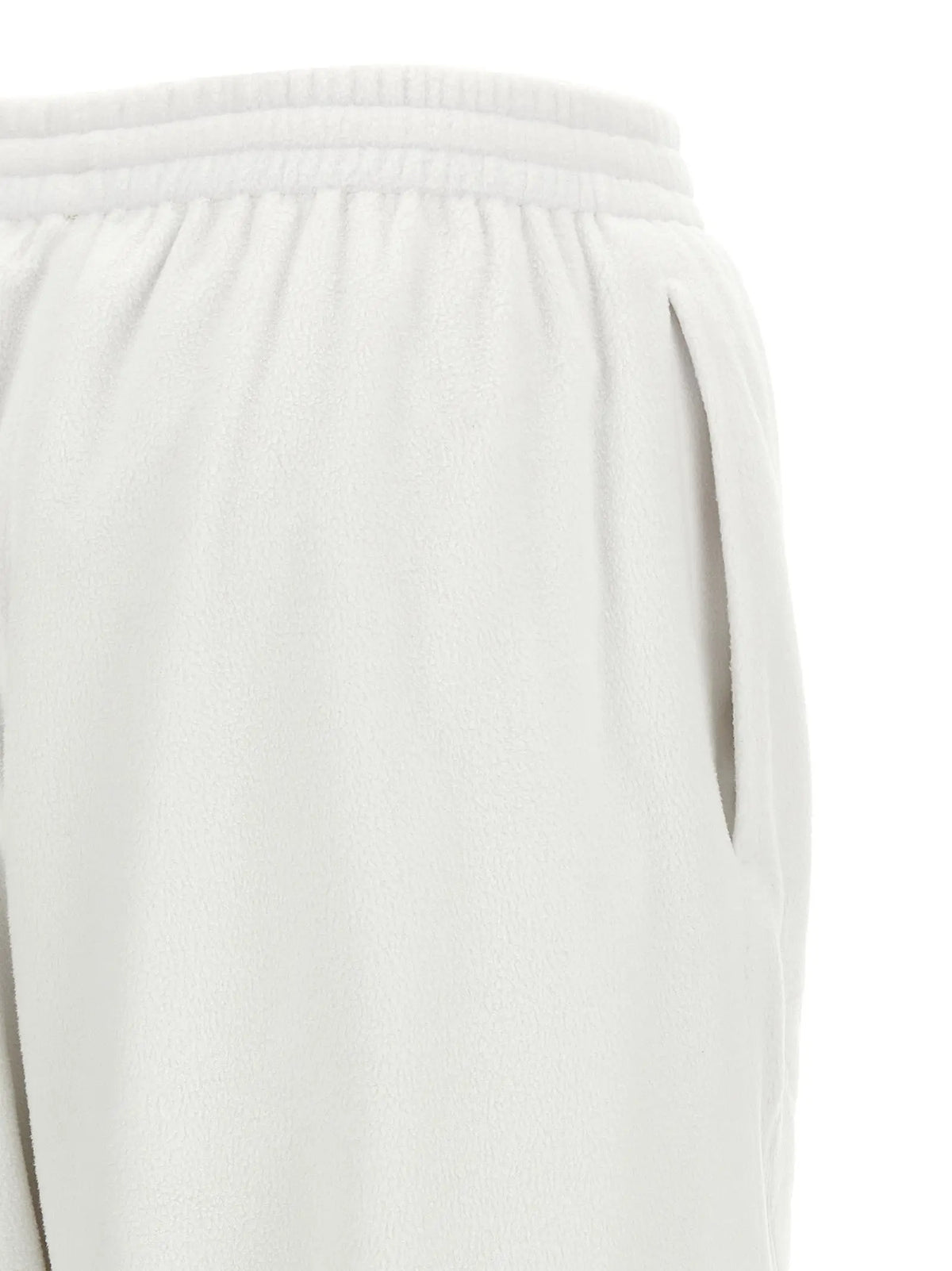 Pantalon de sport balenciaga polyamide multicolore avec joggers en coton blanc taille élastique douce et poches latérales