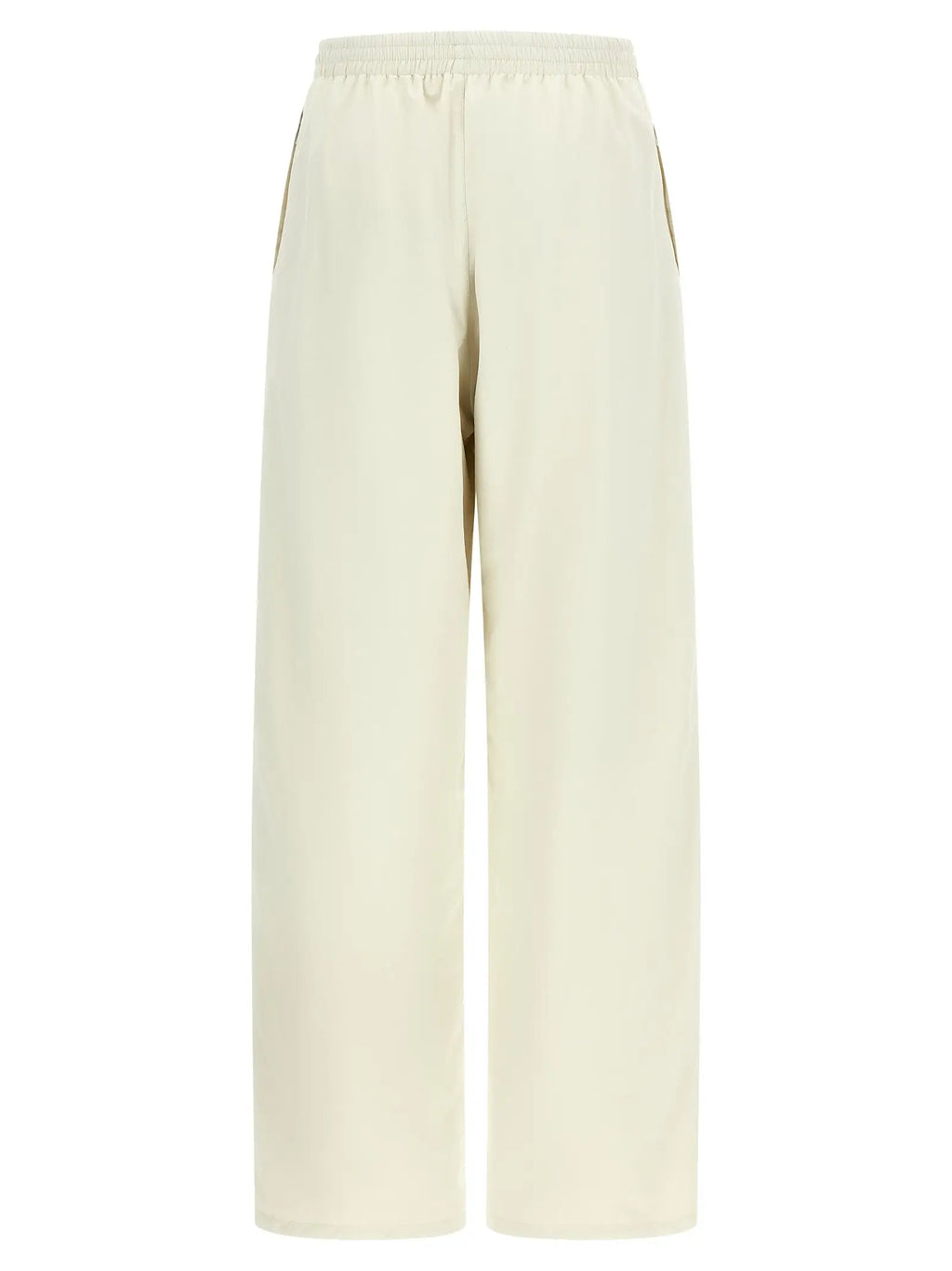 Pantalon large crème balenciaga en polyamide multicolore avec taille élastique et tissu doux pour sport
