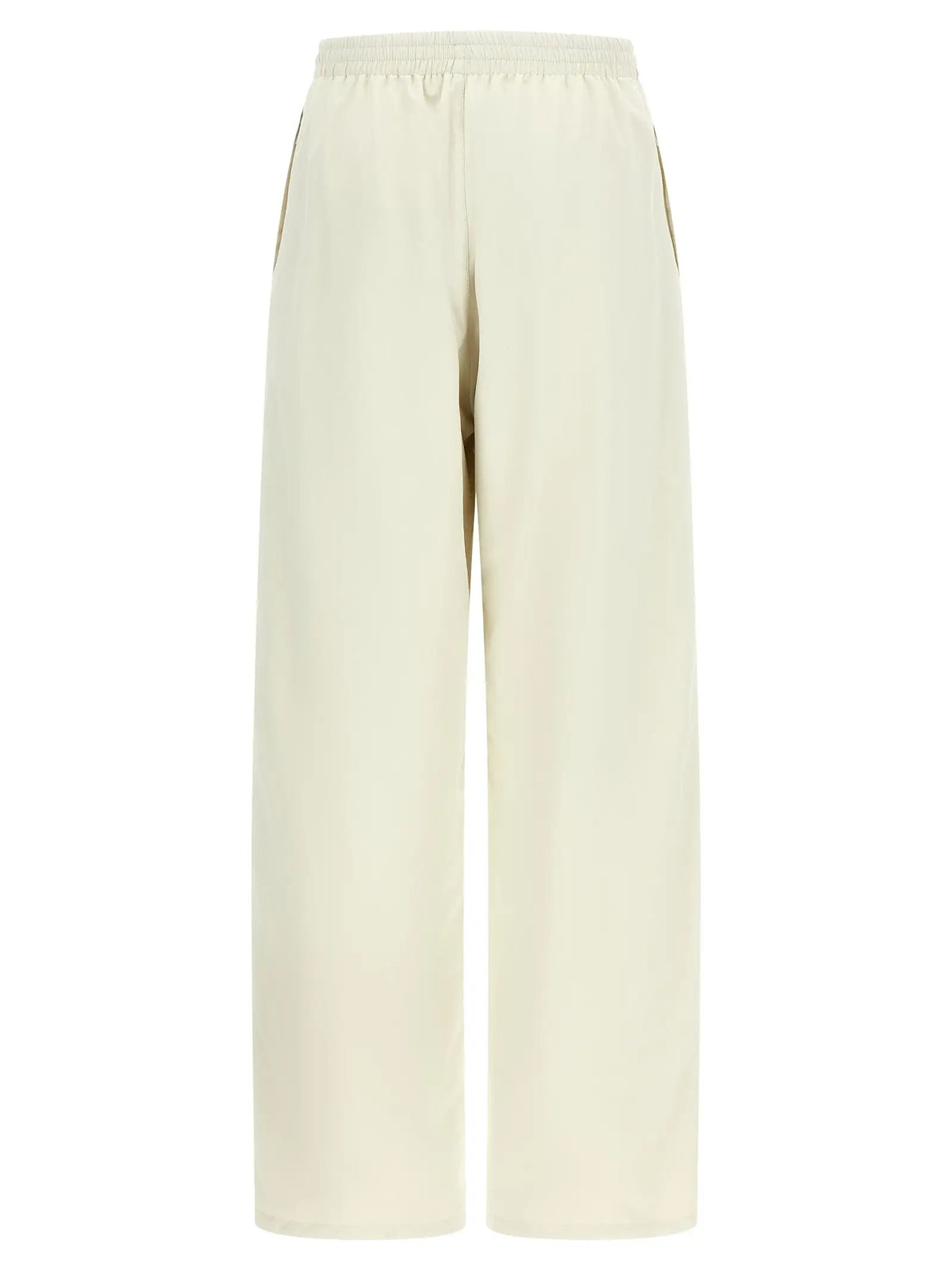 Pantalon large crème balenciaga en polyamide multicolore avec taille élastique et tissu doux pour sport