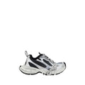 Balenciaga multicolor polyethylene sneaker athlétique argentée et noire avec tige métallique réfléchissante et semelle épaisse en caoutchouc