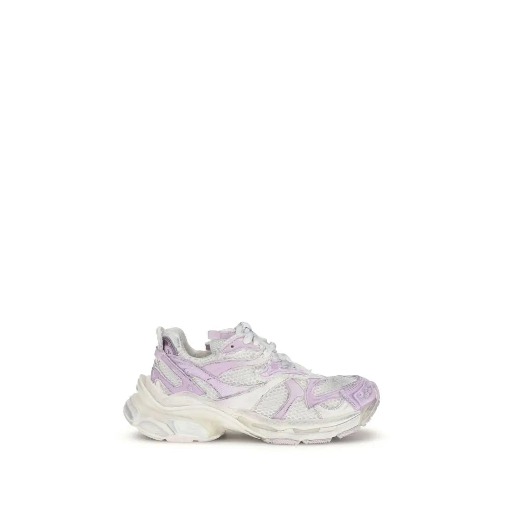 Balenciaga multicolor sneakers en polyuréthane lavande et blanc avec semelle épaisse pour usage sportif
