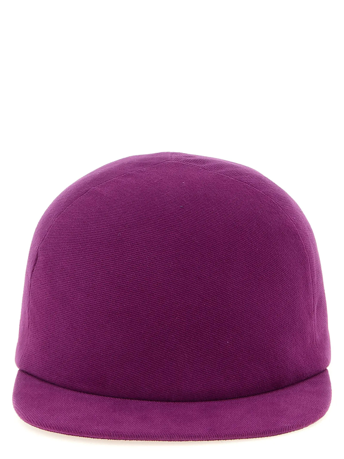 Casquette balenciaga en coton violet avec visière plate style baseball