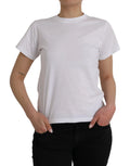 T-shirt balenciaga blanc en coton avec col rond simple et manches courtes