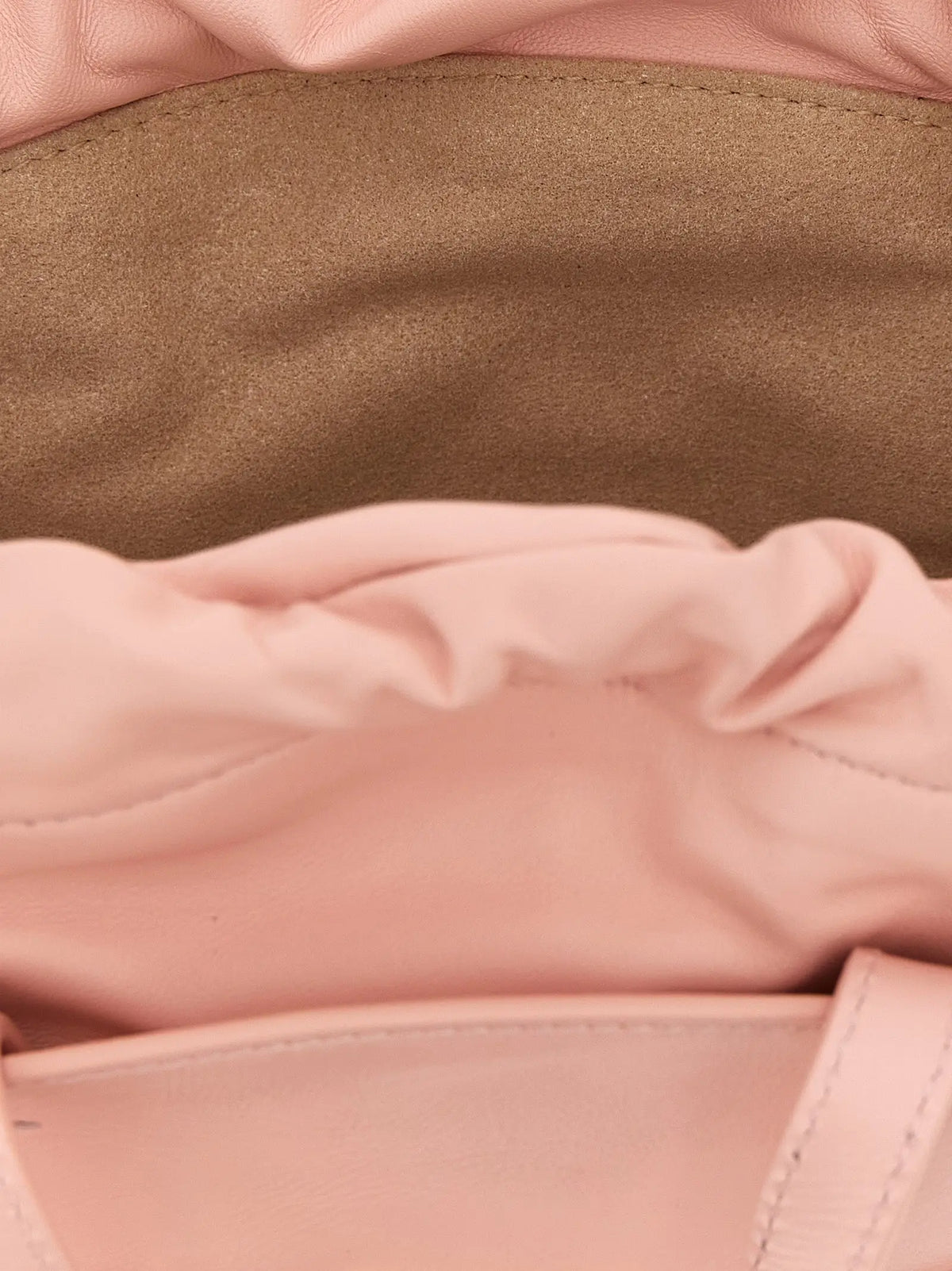 Sac seau balmain en cuir de veau multicolore avec intérieur en daim rose