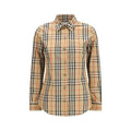 Chemise en coton multicolore Burberry avec motif à carreaux, tissu léger et élégant pour homme.