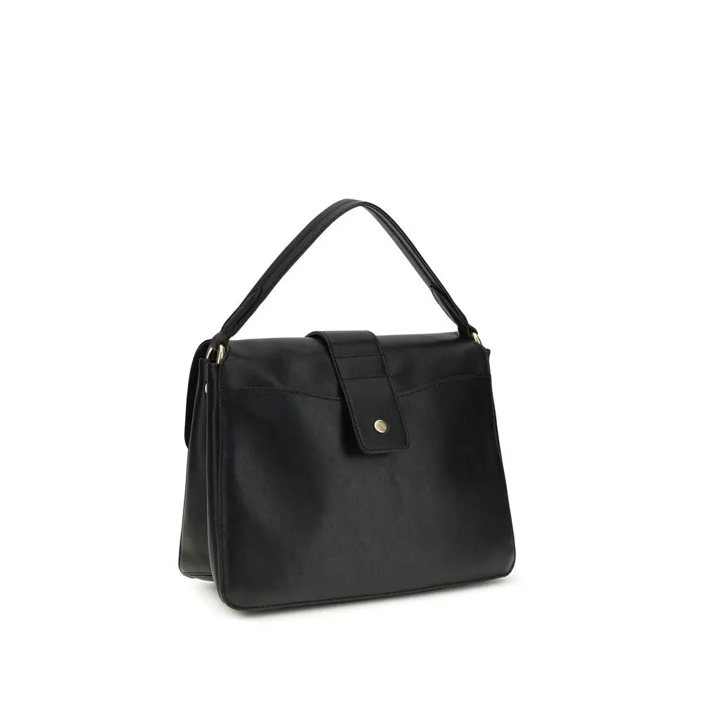 Sac à main burberry black lamb ovis aries en cuir noir avec design minimaliste et ferrures dorées