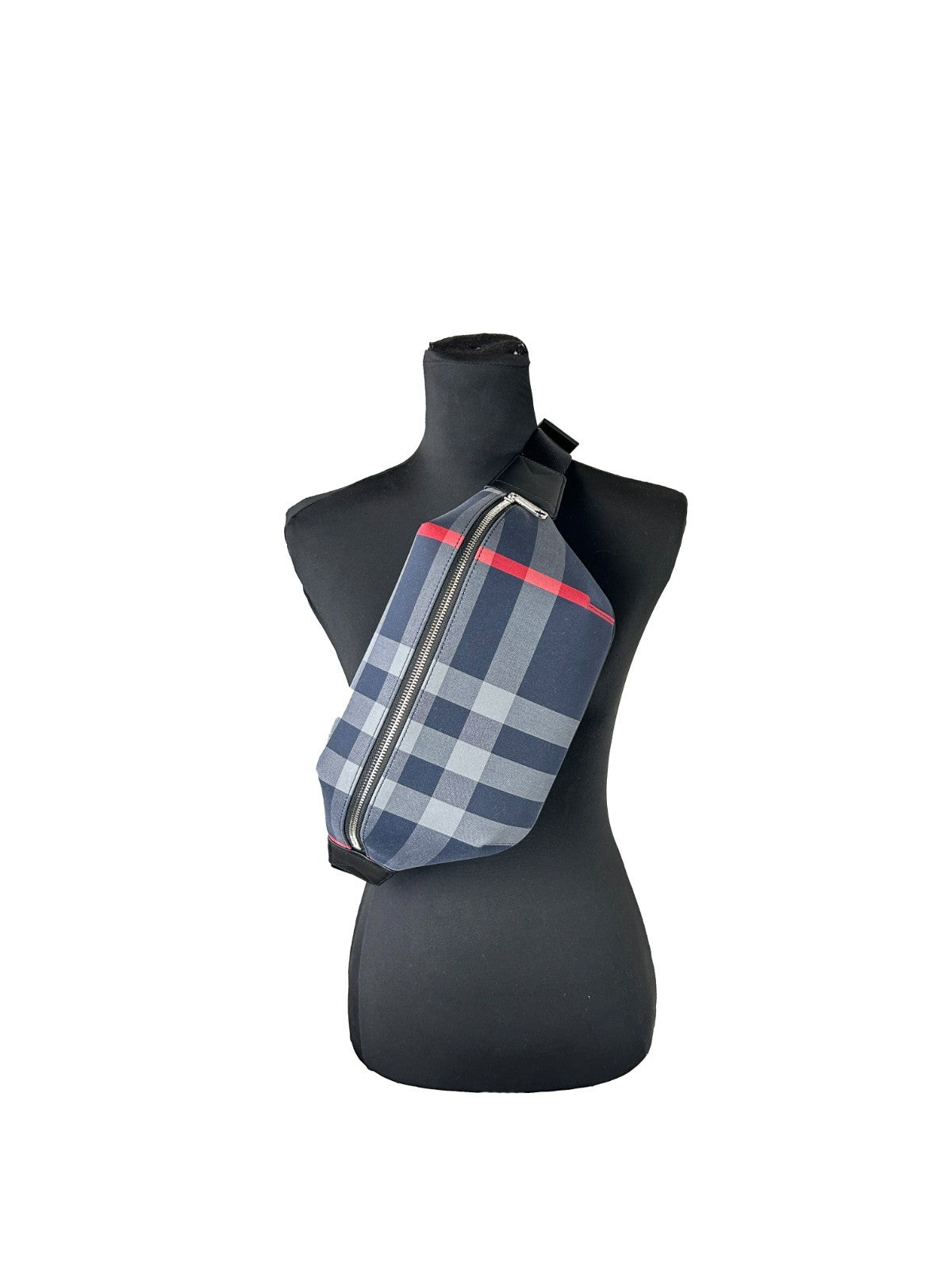 Sac banane Burberry moyen Check Sonny avec motif à carreaux, bandoulière réglable, pour un style élégant et pratique.