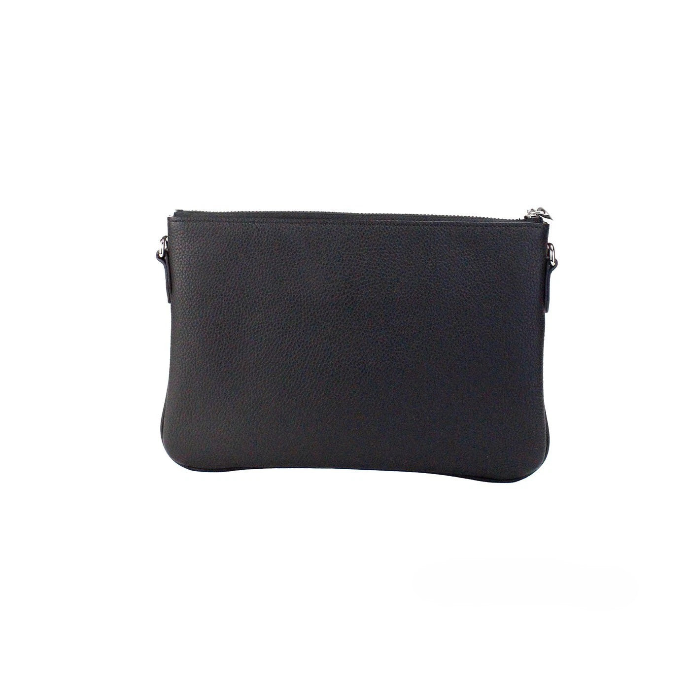 Pochette en cuir noir Burberry Peyton Monogram, sac à bandoulière élégant avec logo emblématique, pour femme.