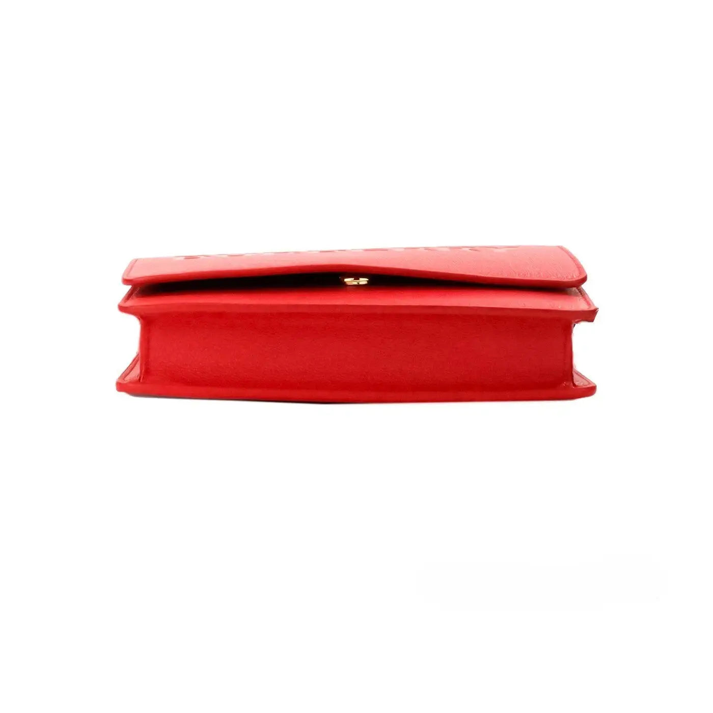 Petite besace burberry hampshire rouge en cuir lisse embossé avec design minimaliste et ferrures dorées