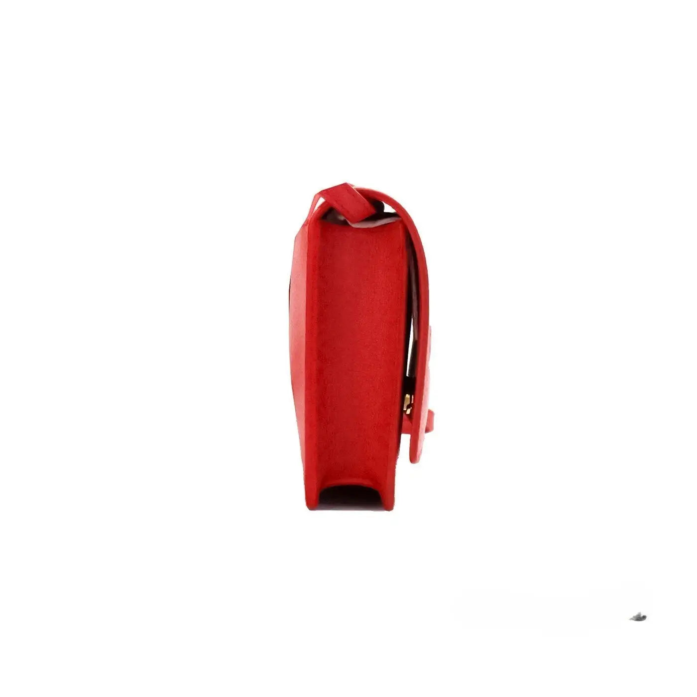 Petit sac bandoulière Burberry Hampshire rouge en cuir lisse embossé avec fermeture minimaliste et détail or