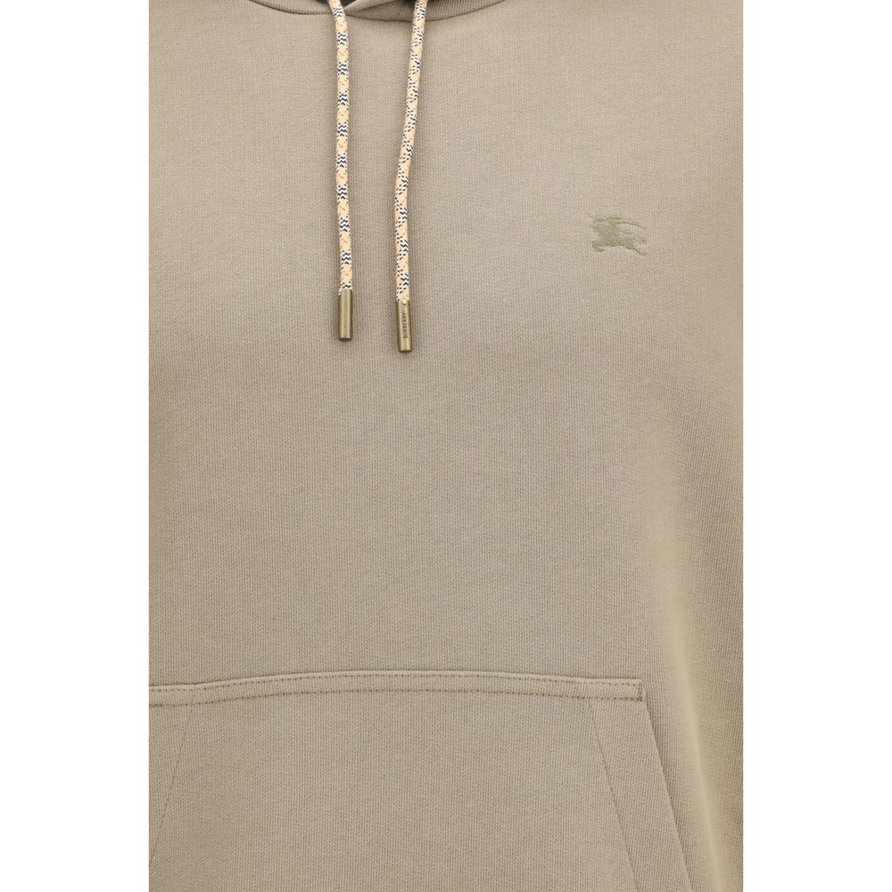 Sweatshirt en coton bicolore Burberry, style décontracté, col rond, manches longues, logo emblématique sur la poitrine.