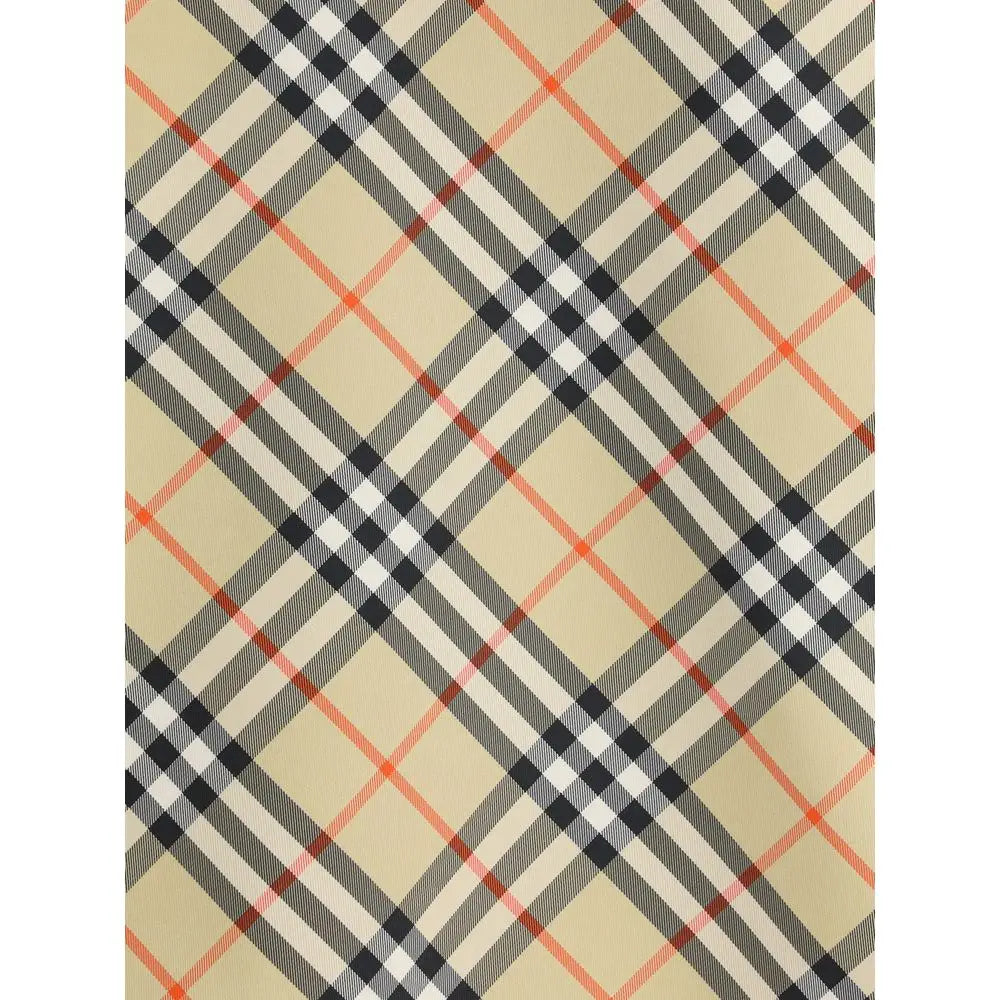 Veste burberry multicolore en polyester avec motif à carreaux beige noir blanc et orange classique