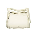 Sac à bandoulière calvin klein beige en polyester avec poignée supérieure nouée en cuir crème